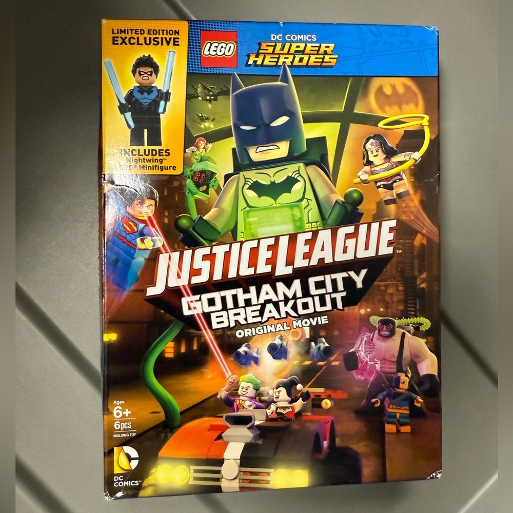 2016 Lego DC comics superheroes justice league Gotham city breakout DVD movie